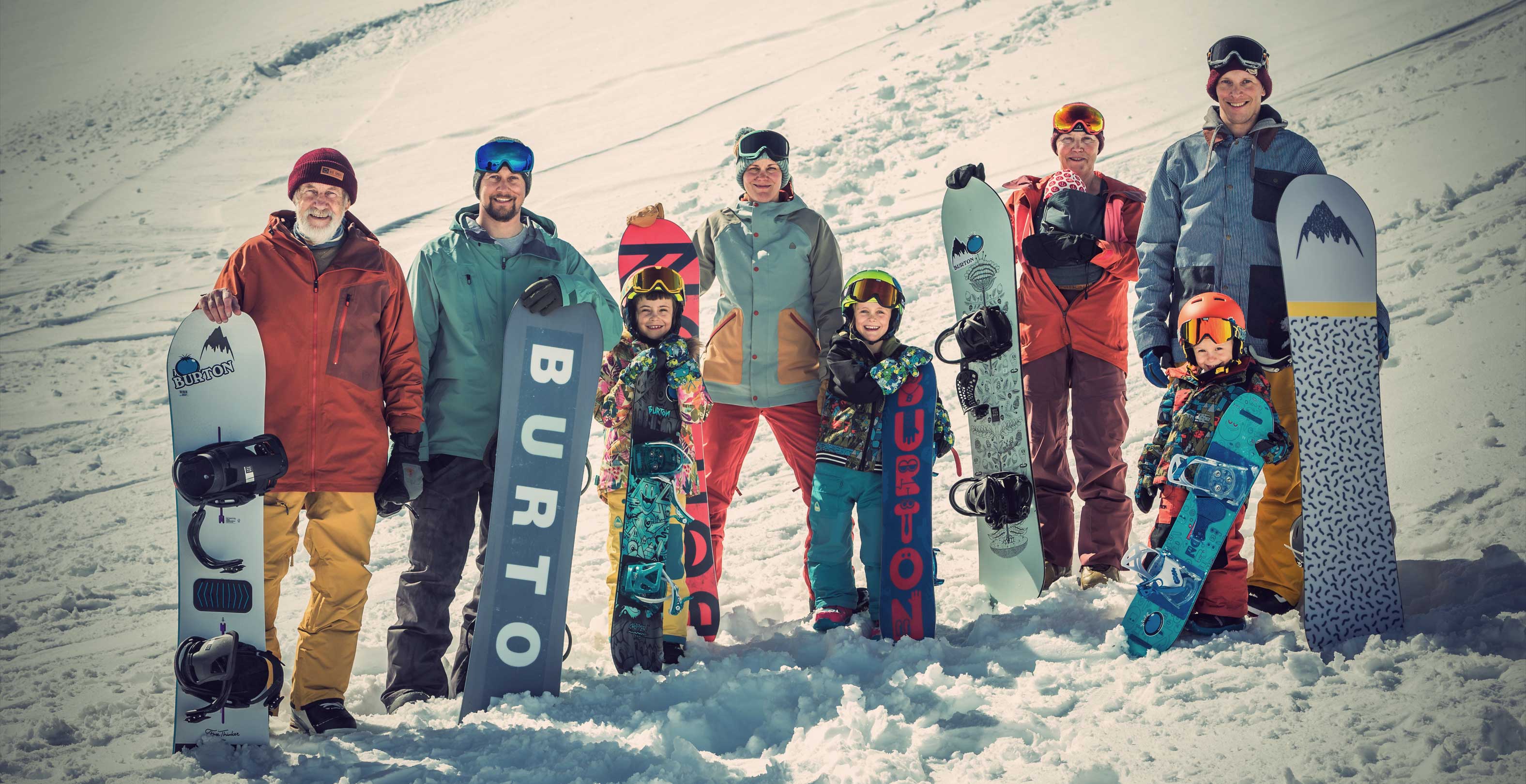 The Snowboarding Family