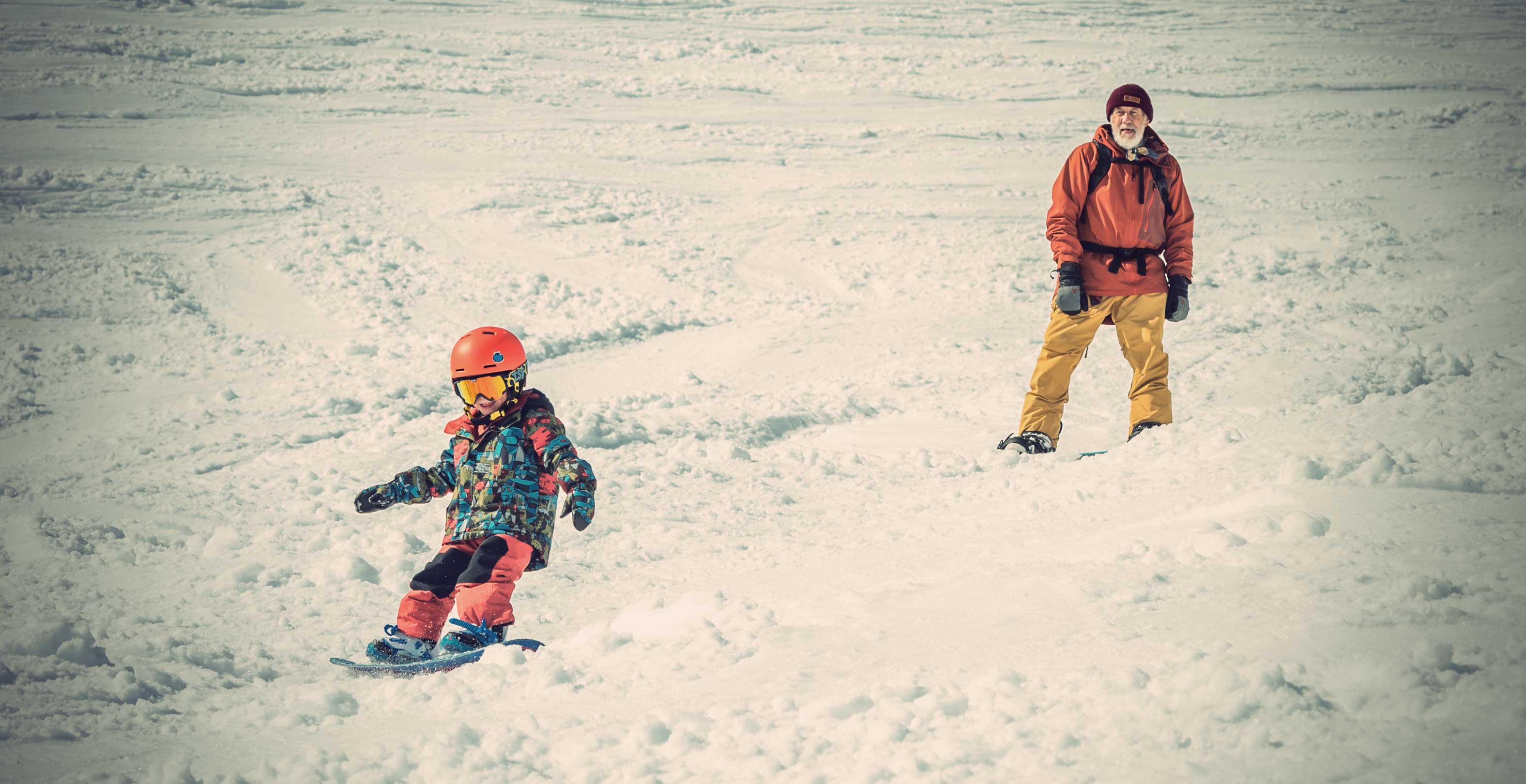 The Snowboarding Family