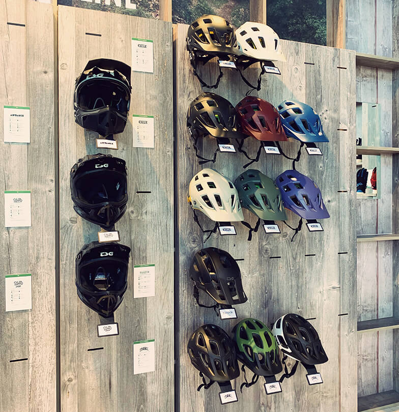 Eurobike 2019 TSG Booth Bike Helmets