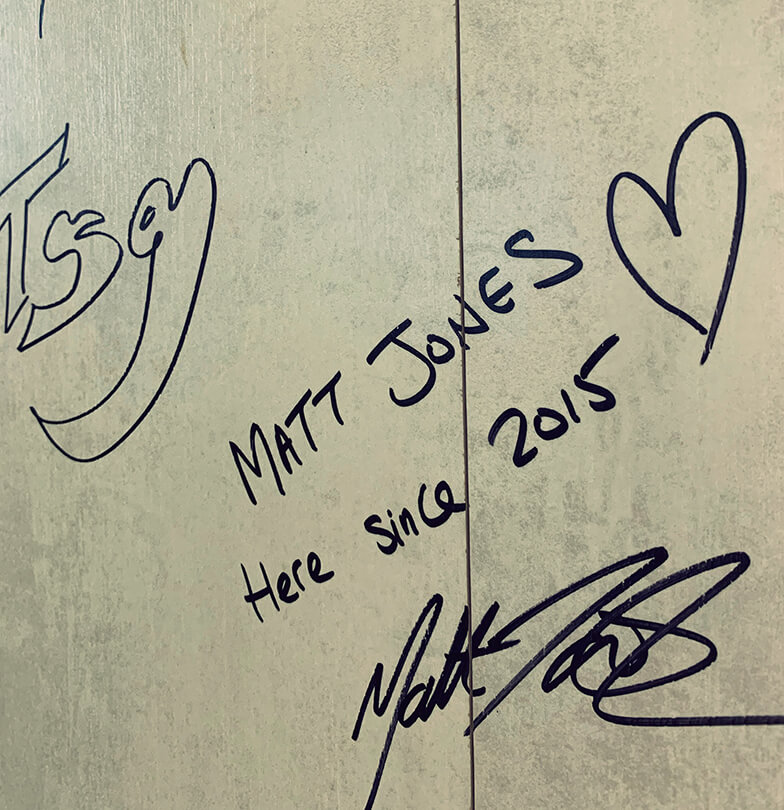 Eurobike 2019 TSG booth Matt Jones signing