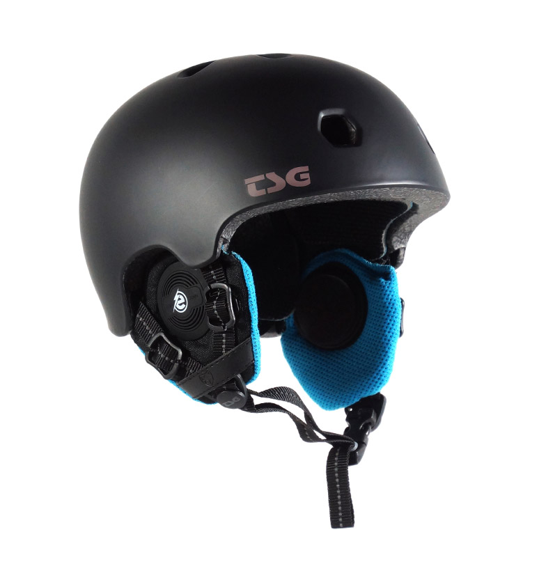 TSG earebel sound earpads on bike helmet