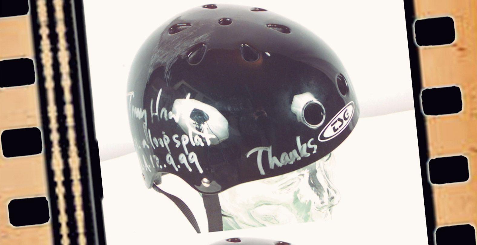 TSG Helmet signed by Tony Hawk