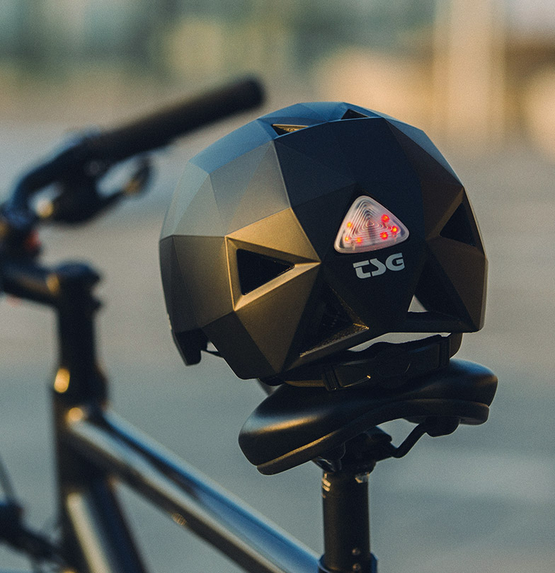 TSG Geo Helmet urban bike helmet with LED light