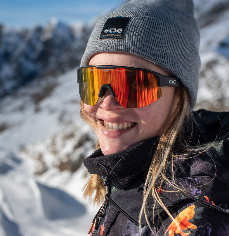 portrait of snowboarder Lea Jugovac