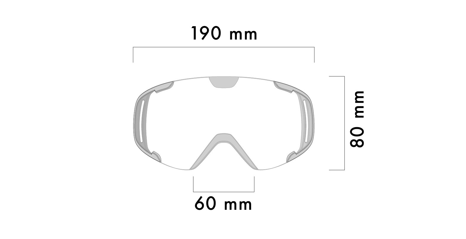 TSG Goggle Expect Mini 2.0 size measurements