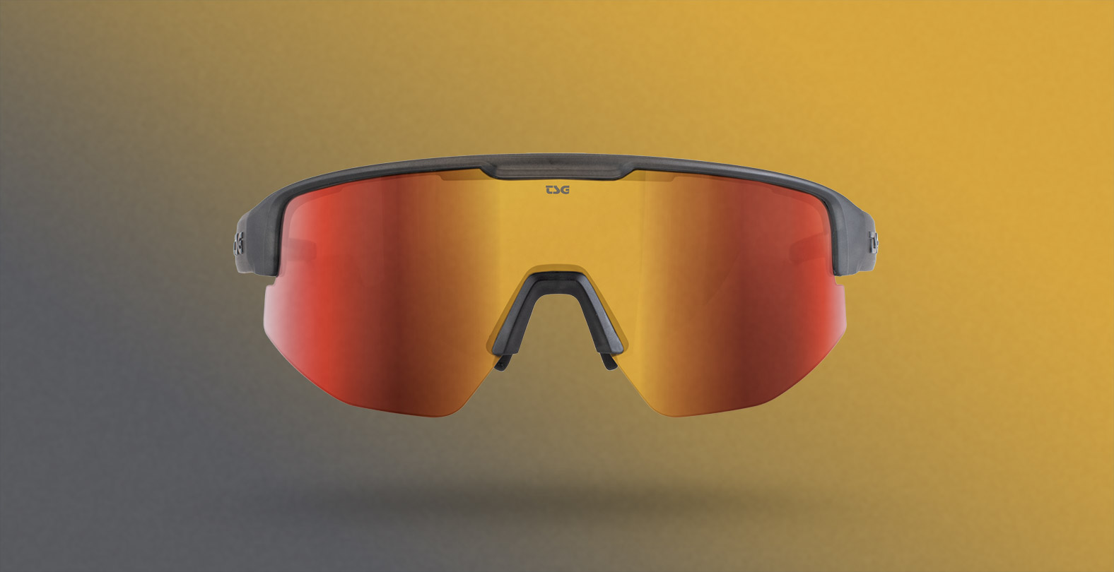 TSG Loam sunglasses black with rainbow chrome lens