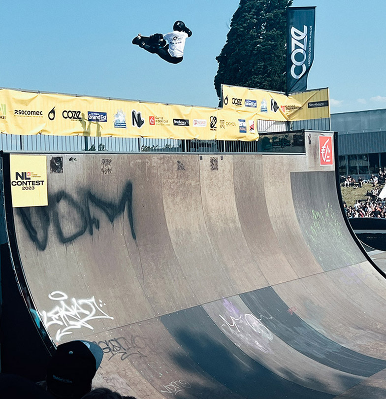 skateboarder Leonardo Vinicius at NL Contest in Strasbourg 2023